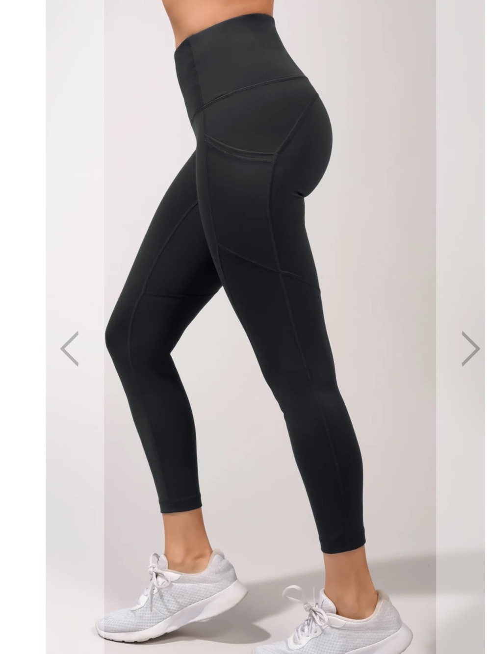 YOGALICIOUS "LUX" HIGH WAIST 7/8 ANKLE LEGGING WITH SIDE POCKETS SIZE M